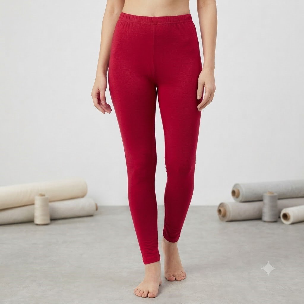 red leggings WOMEN ANKLE LEGGINGS - Image 1