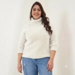 WOMEN HIGH NECK SWEATER