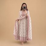 WOMEN COTTON ANARKALI SET - Image 5