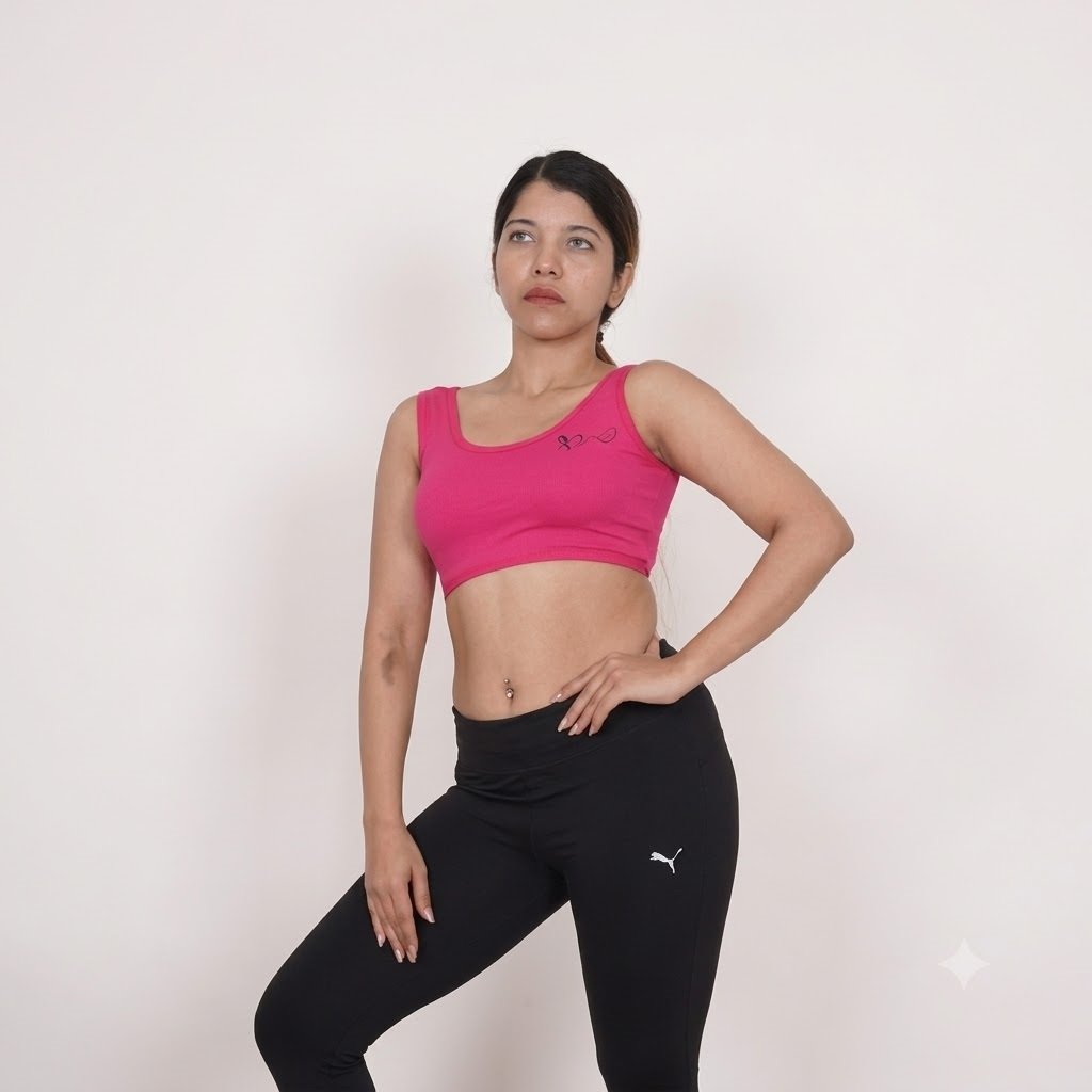 03dd719c-215a-4543-9b59-be7cf79f3867 STYLISH COTTON AIR BRA SPORTS BRA - Image 1