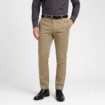 MEN SLIM FIT COTTON BLEND TROUSERS - Image 3