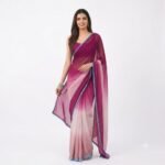 DIGITAL PRINT BOLLYWOOD GEORGETTE SAREE (Multicolor) - Image 2