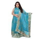 PRINTED SEMI STITCHED LEHENGA CHOLI (Multicolor) - Image 2