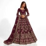 EMBROIDERED SEMI STITCHED LEHENGA CHOLI - Image 3