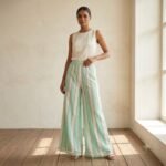 WOMEN RELAXED POLYCOTTON TROUSERS