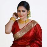 EMBROIDERED BANARASI SATIN SAREE