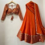 EMBROIDERED SEMI STITCHED LEHENGA CHOLI