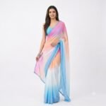 DIGITAL PRINT BOLLYWOOD GEORGETTE SAREE (Multicolor)