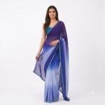 DIGITAL PRINT BOLLYWOOD GEORGETTE SAREE (Multicolor) - Image 3