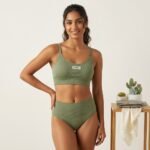 PACK OF 2 T-SHIRT SPORTS BRA WITH REMOVABLE PADDING - Full Coverage, Stretchable Cotton