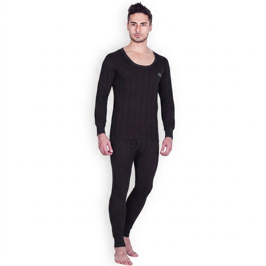 BLACK THARMAL MEN LUXURIOUS THERMAL SET - Image 1