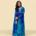GEORGETTE ANARKALI KURTI WITH DUPATTA