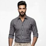 MEN'S PRINTED COTTON BLEND SHIRT - Image 2
