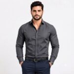 MEN'S SPREAD COLLAR SHIRT - Image 2