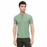 MEN'S HENLEY NECK T-SHIRT