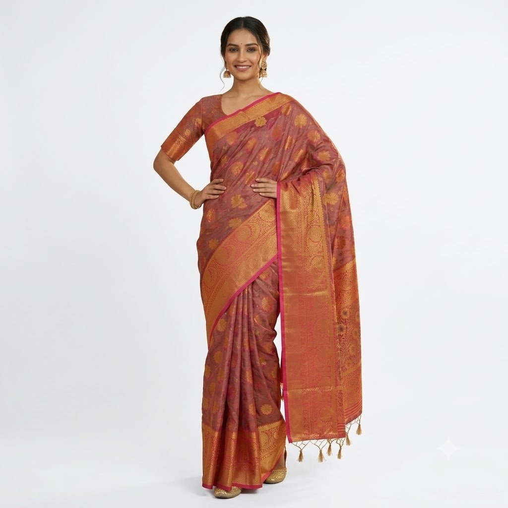 KANJIVARAM SAREE KAMJIVARAM ART SILK SAREE - Image 1
