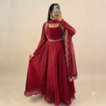 ANARKALI GOWN WITH DUPATTA - Image 4