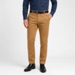 MEN SLIM FIT COTTON BLEND TROUSERS - Image 2