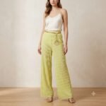 WOMEN REGULAR FIT  LYCRA BLEND TROUSERS