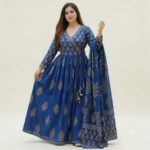 WOMEN'S ANARKALI KURTI WITH DUPATTA - Image 3
