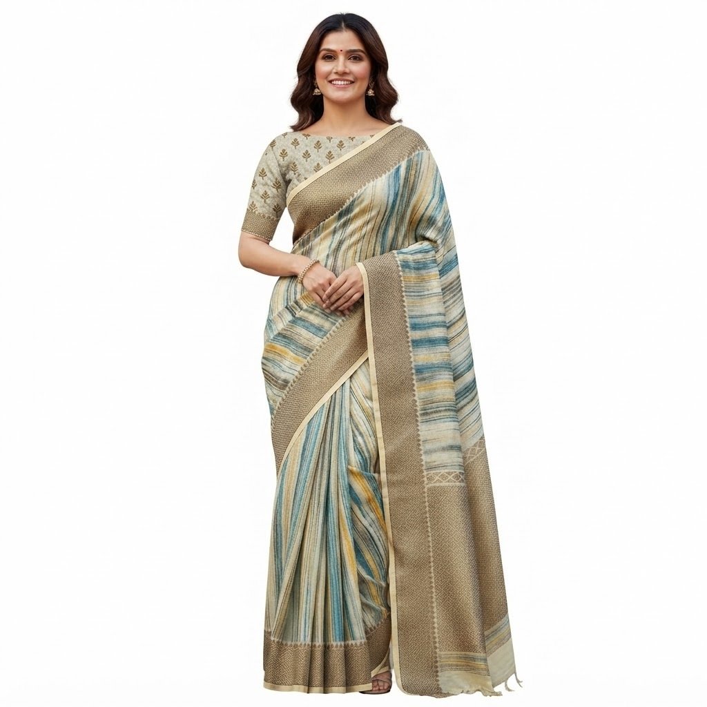 chanderi cotton saree COTTON CHANDERI SAREE - Image 1