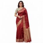 COTTON CHANDERI SAREE - Image 2