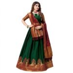 EMBELLISHED SEMI STITCHED LEHENGA CHOLI - Image 4