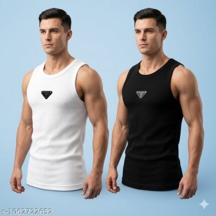 MEN ACTIVEWEAR SANDO ( PACK OF 2