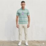MEN COLORBLOCK POLO NECK POLYCOTTON T-SHIRT - Image 2