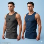 MEN ACTIVEWEAR SANDO ( PACK OF 2 - Image 3