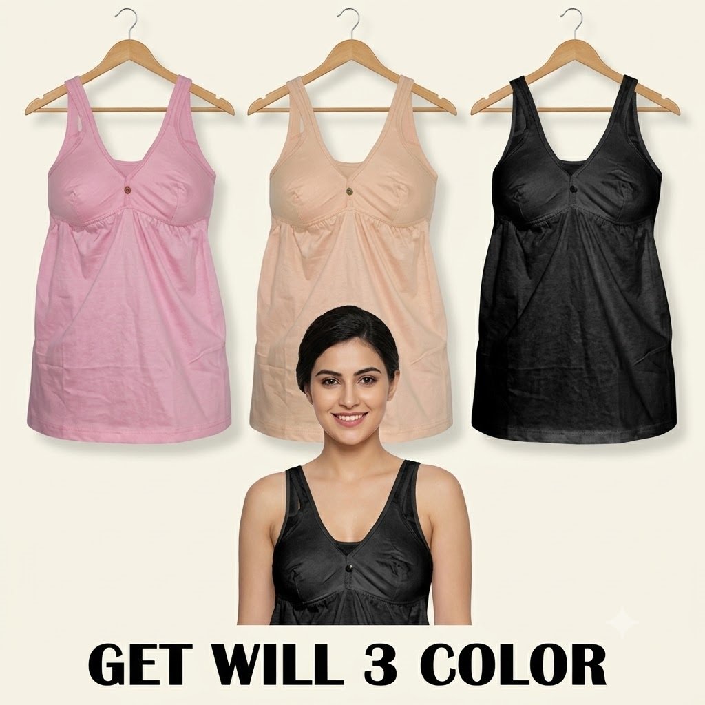f88d8163-61dc-465a-a979-3a71f46c5074 WOMEN'S CAMISOLE SLIP COTTON - Image 1