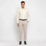 MEN SLIM FIT COTTON BLEND TROUSERS - Image 3