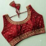 VICHITRA SILK SLEEVLESS BLOUSE - Image 4