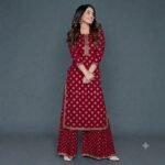 WOMEN'S KURTA SET WITH PALAZO - Image 4